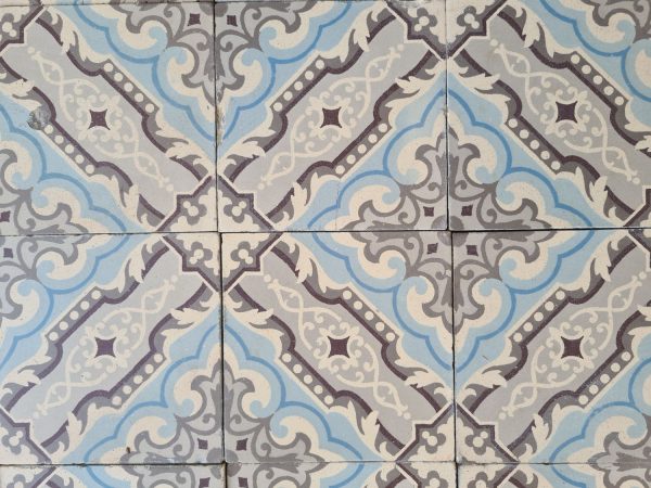 Reclaimed ceramic tiles with an antique patina