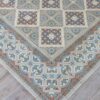 Old reclaimed encaustic tiles with matching borders (Pré 1910)