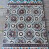 Antique encaustic reclaimed tiles with flower pattern (ca 1912)