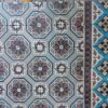 Antique encaustic reclaimed tiles with flower pattern (ca 1912)