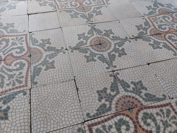 Antique reclaimed tiles