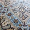 Antieke vloertegels met Art-Nouveau patroon