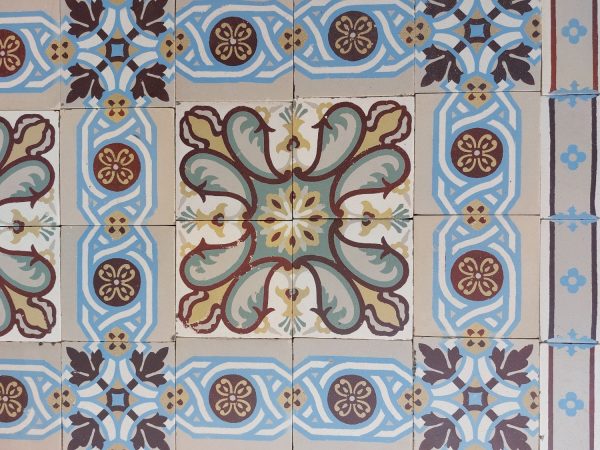 Antique Art-Nouveau tiles