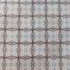 Antieke vloertegels een geometrisch design met een abstract bloempatroon in blauw en grijs