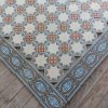 Rare antique ceramic reclaimed floor with matching border tiles (pré 1910)