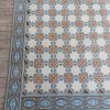 Rare antique encaustic reclaimed floor with matching border tiles (pré 1910)