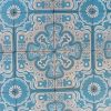 Antique ceramic Art-Nouveau tiles in shades of blue