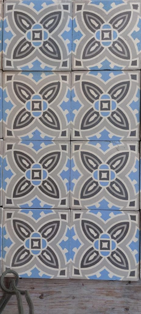 Antique ceramic floor